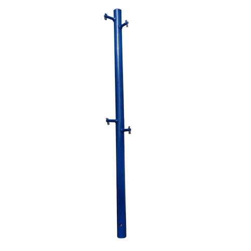 Guard rail post with flip lock