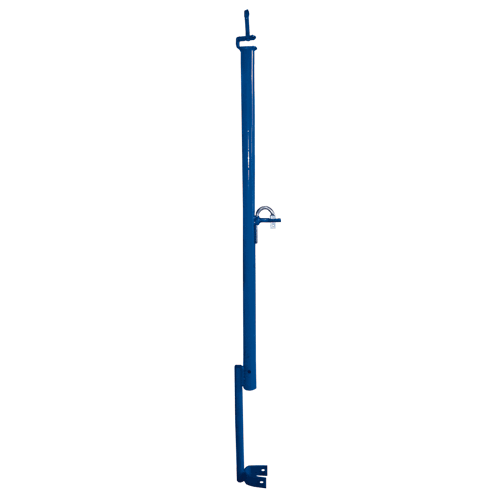 W- style scaffolding guard rail post