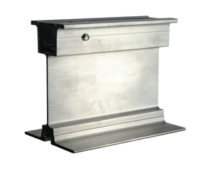 6.5" Aluminum Beam with Plastic Strip Inserted