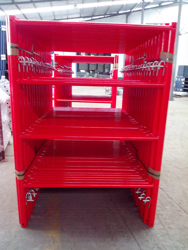 frame scaffolding candy cane lock Red frame with fast lock